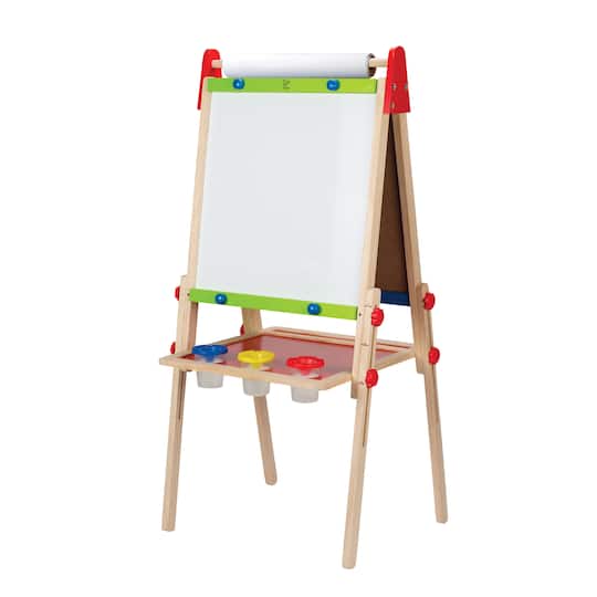 Hape; Hape All-in-One Easel Kid's Wooden Double-Sided Art Easel; Category:Easels & Lap Desks; Image:1